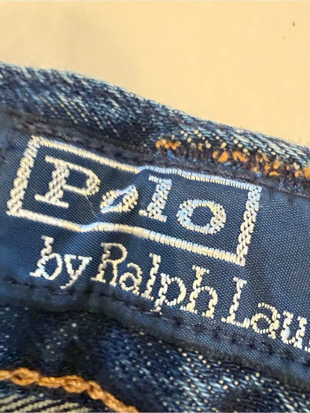 Ralph Lauren Men’s Varick Straight Jeans logo Flag Ribbon Seams Sz 32x32 NEW